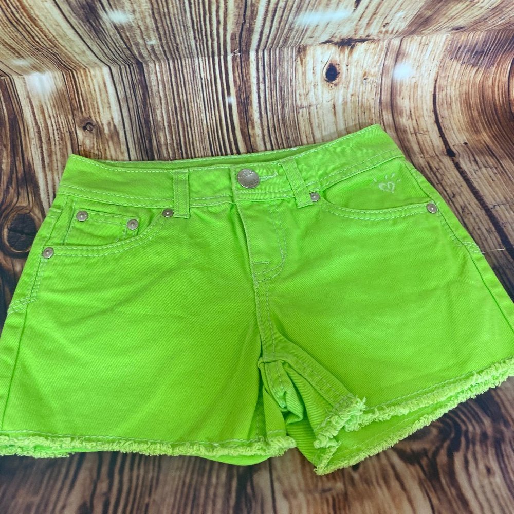 Cute Lime Green Justice Jean Shorts